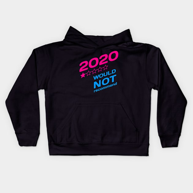 Would Not Recommend 2020 One Star Review Kids Hoodie by Jennifer